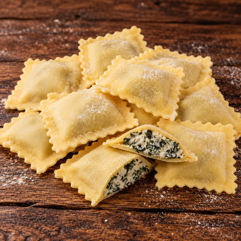 Ravioli Ricotta y Espinaca