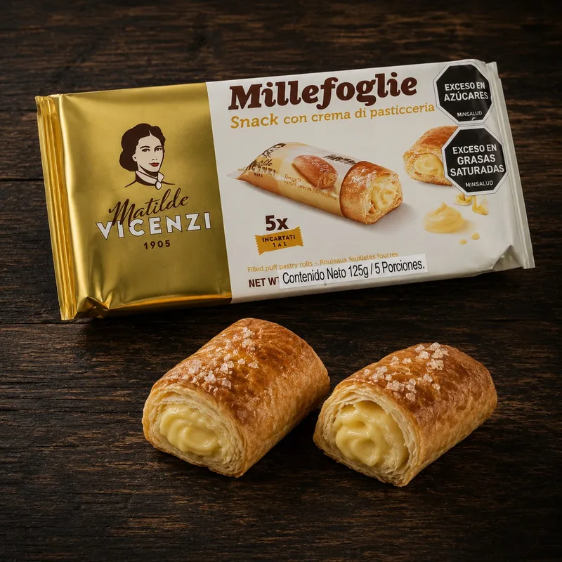 Snack con Crema Pastelera